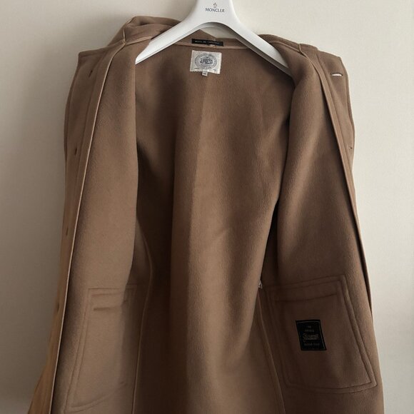 J. Press x Gloverall Duffle Coat Mi England Tan Beige Wool Overcoat - 38/ Medium - Picture 3 of 15